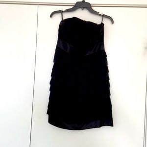 Black Strapless Cocktail Dress
